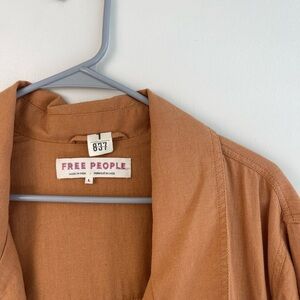 Free People Tan Trench Coat